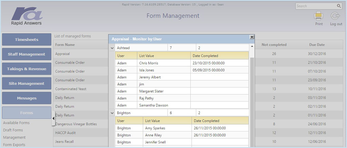 Form Management